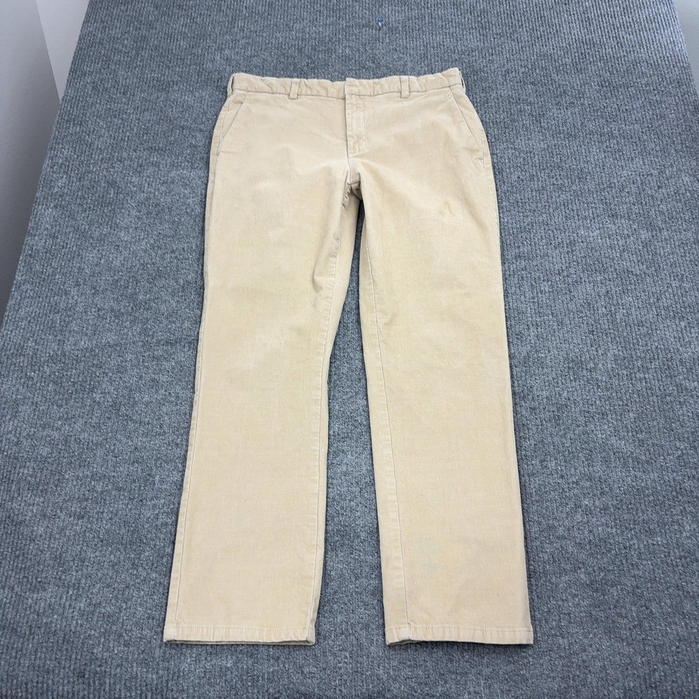 Black Brown 1826 Corduroy Pants Mens 34x30 Tan Cotton Classic Fit Casual Style